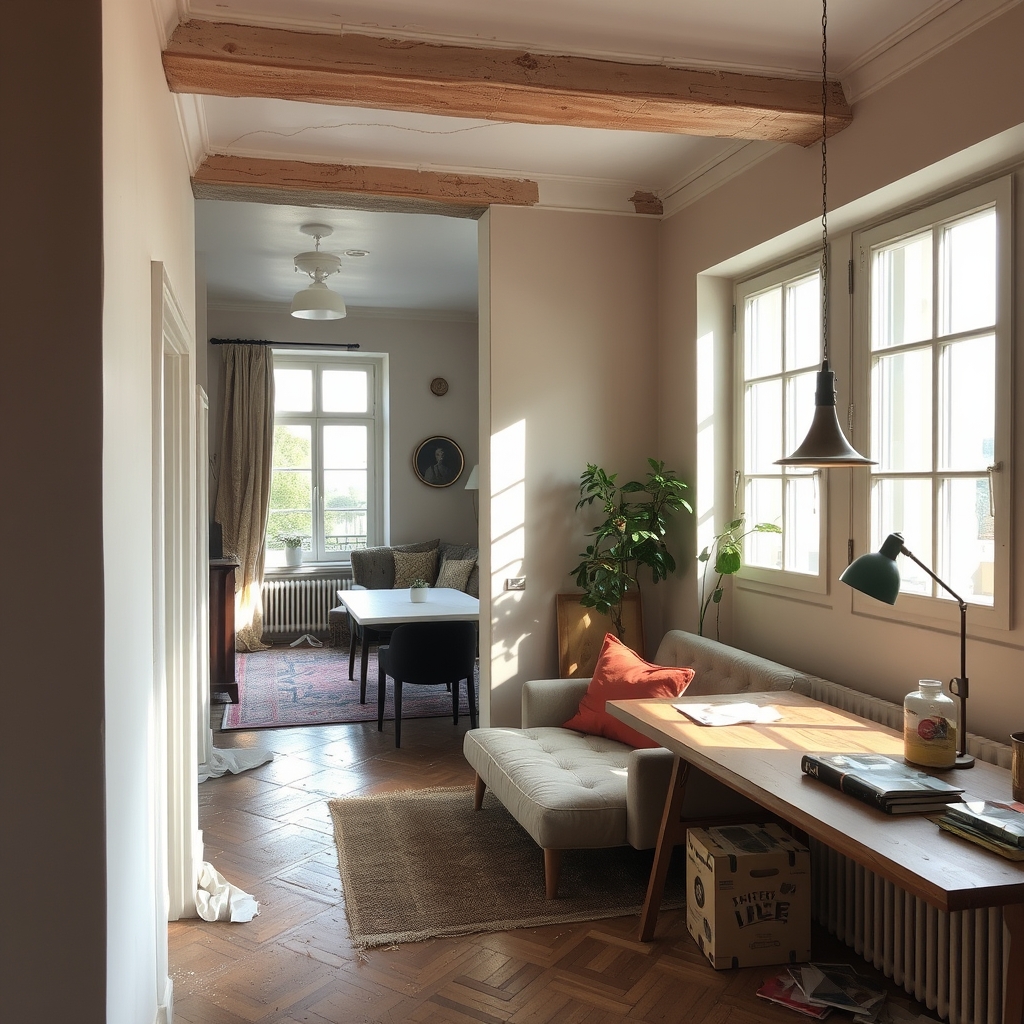 rénovation d'appartement à Le Chambon-Feugerolles (illustration)