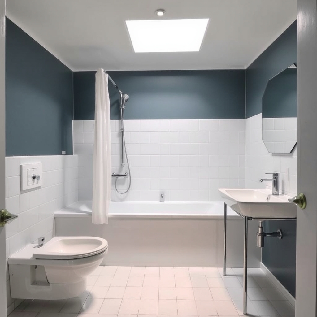 Rénovation de salle de bain (illustration)